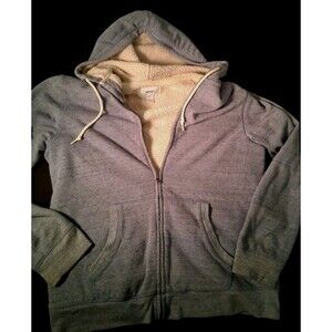 Old Navy Sherpa Lined Full Zip Hoodie Men’s Large Light Blue Fleece Jacket